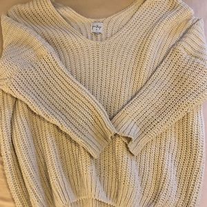 Cream knitted sweater